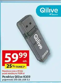 Auchan Pendrive k103 256 gb Qilive oferta