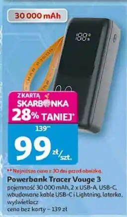 Auchan Powerbank vouge 3 Tracer oferta