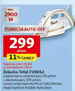 Auchan Żelazko fv8042e0 Tefal oferta