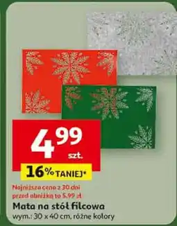 Auchan Mata filcowa 30 x 40 cm oferta