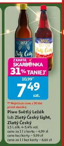 Auchan Piwo Zlaty Cesky Light oferta