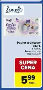 Carrefour Express Papier toaletowy dwuwarstwowy Simply Choice oferta
