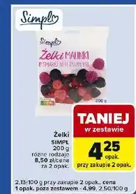 Carrefour Express Żelki malinki Simpl oferta