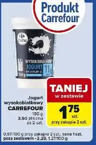 Carrefour Express Jogurt naturalny wysokobiałkowy Carrefour Extra oferta