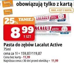 E.Leclerc Pasta do zębów Lacalut Aktiv Plus oferta