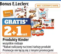 E.Leclerc Batoniiki kakaowe Kinder Happy Hippo oferta