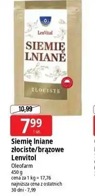 E.Leclerc Siemię lniane brązowe Oleofarm oferta