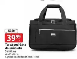 E.Leclerc Torba podróżna do samolotu 40 x 25 20 cm Semi Line oferta