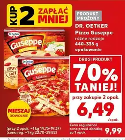 Kaufland Pizza Giuseppe różne rodzaje Dr. Oetker oferta