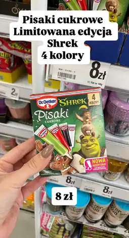 Dealz Pisaki cukrowe Shrek Limitowana edycja 4 kolory Dr. Oetker oferta