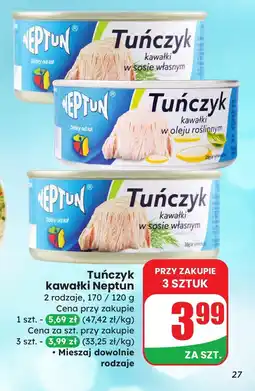 Dino Tuńczyk kawałki w oleju roślinnym Neptun oferta