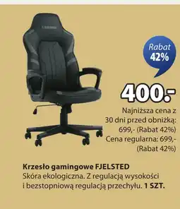 JYSK Krzesło gamingowe oferta