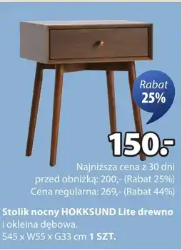 JYSK Stolik nocny Dębowa oferta