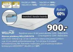 JYSK Materac Wellpur oferta