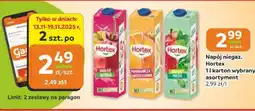 Gama Napój niegaz. Hortex oferta