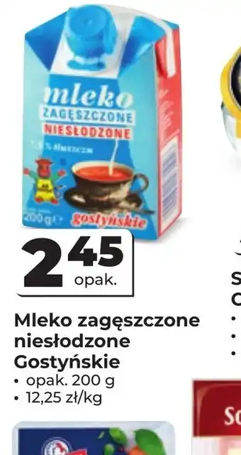 Mleko zagęszczone niesłodzone Gostyńskie