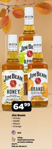 Netto Bourbon Jim Beam Peach oferta