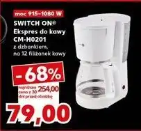 Kaufland Ekspres do kawy cm-h0201 biały Switch On oferta