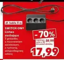 Kaufland Listwa zasilająca 3 gniazda m Switch On oferta
