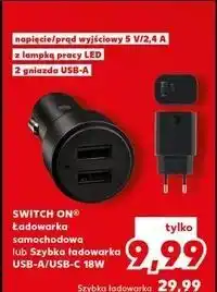 Kaufland Ładowarka szybka usb-a/usb-c 18 w Switch On oferta
