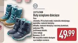 ALDI Buty codzienne 23-29 Lily & Dan oferta