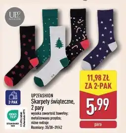 ALDI Skarpetki świąteczne 35/38-39/42 Up2Fashion oferta