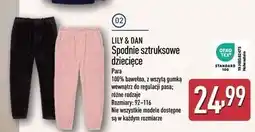 ALDI Spodnie sztruksowe dziecięce 92-116 Lily & Dan oferta