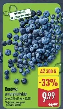 ALDI Borówki amerykańskie oferta