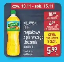 ALDI Olej rzepakowy Kujawski oferta
