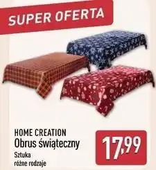 ALDI Obrus świąteczny prostokątny śr. 160 cm Home Creation oferta