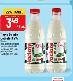 Polomarket Mleko świeże Łaciate 3,2% 1l oferta