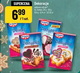 Polomarket Dekoracje Dr. Oetker, 30 g - 80 g (Posypka, Perełki, Mixy) oferta