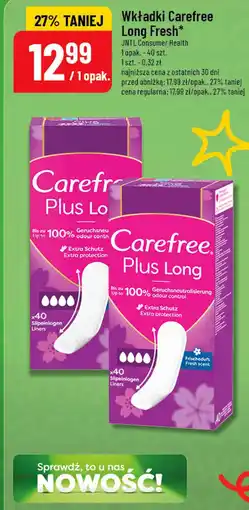 Polomarket Wkładki Carefree Long Fresh oferta