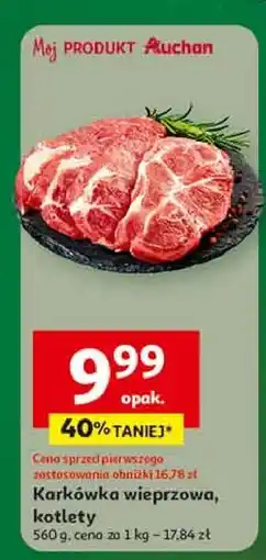 Auchan Karkówka wieprzowa bez kości oferta