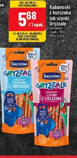 Polomarket kabanosik z kurczaka lub szynki Gryzzale oferta