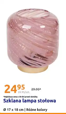 Action Szklana lampa stołowa oferta