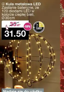 Woolworth Kula metalowa LED oferta