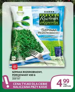 Selgros Szpinak rozdrobniony, porcjowany oferta