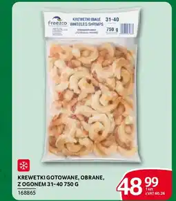 Selgros Krewetki gotowane, obrane, z ogonem 31-40 oferta