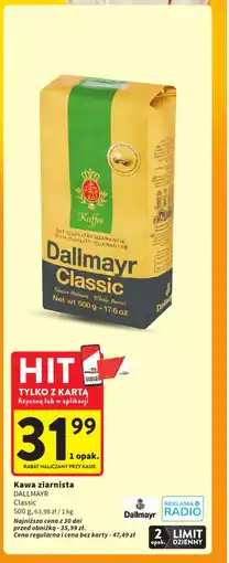 Intermarche Kawa ziarnista dallmayr classic oferta