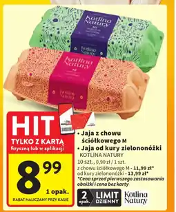 Intermarche Jaja z chowu ściółkowego m / jaja od kury zielononóżki kotlina natury oferta