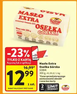 Intermarche Masło extra osełka górska sobik oferta