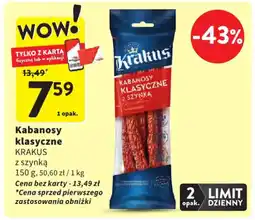 Intermarche Kabanosy klasyczne krakus oferta
