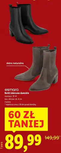 Lidl Botki damskie Esmara oferta