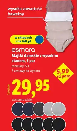 Lidl Majtki damskie oferta