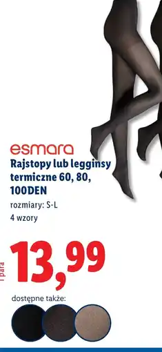 Lidl Legginsy termiczne oferta