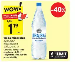 Intermarche Woda mineralna jurajska oferta