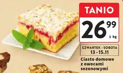 Intermarche Ciasto domowe z owocami sezonowymi oferta