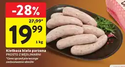 Intermarche Kiełbasa biała parzona prosto z wędliniarni oferta