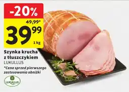 Intermarche Szynka krucha z tłuszczykiem lukullus oferta